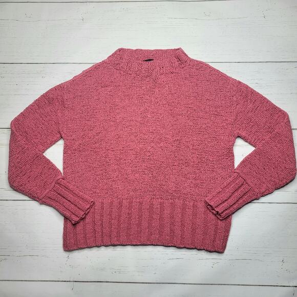 J. Crew Sweaters - J. Crew Wide Rib Crewneck Knit Sweater Cotton Blend Cropped Lightweight Small